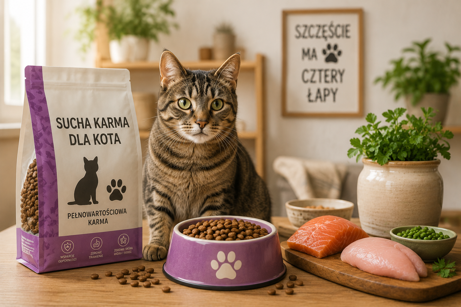 Cozy Cat Food Still Life
